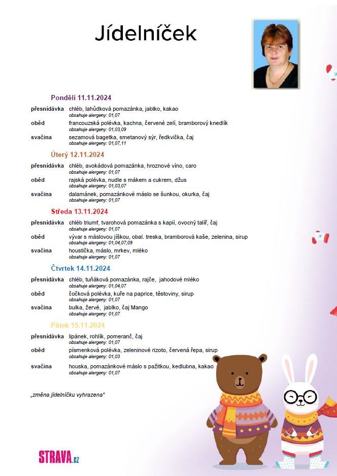 Jídelníček 11.-15.11.2024