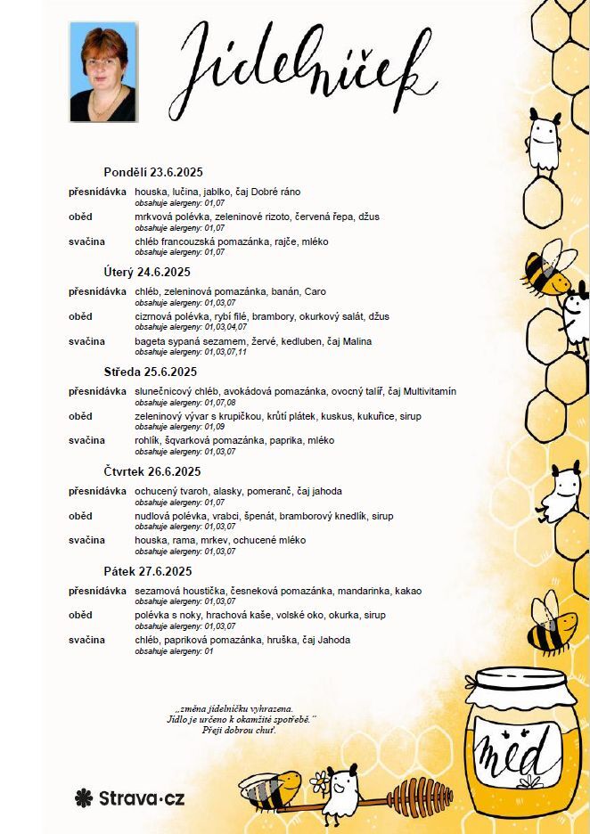 Jídelníček 23.-27.06.2025