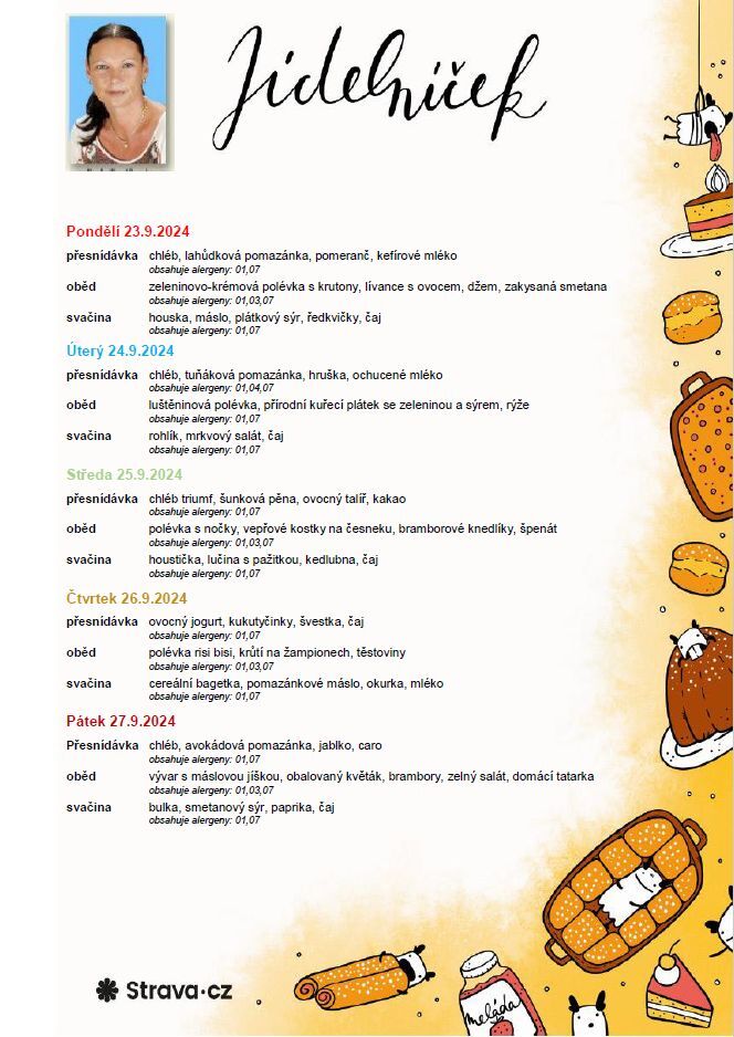 	Jídelníček 23.9.-27.9.2024