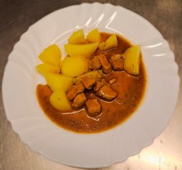 Oběd 23.04.2026 vepřové na kmíně s brambory