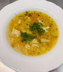 Oběd 26.09.2025 Vývar s máslovou jíškou