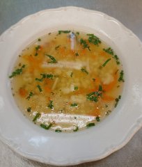 Oběd 01.12.2025 vývar s tarhoňou