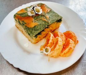 Svačina 05.03.2026 mechový moučník s mandarinkou